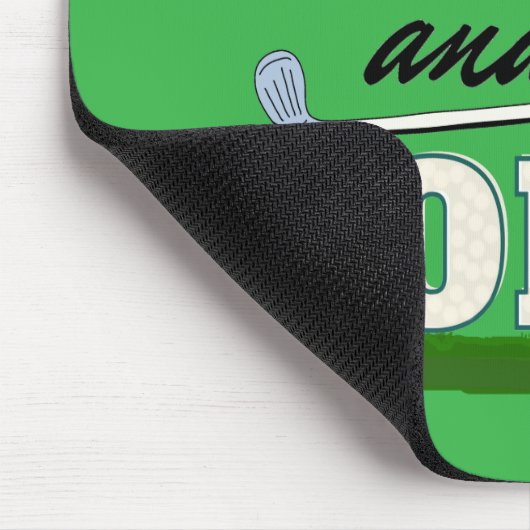 I Love Cobol Programming and Golf  マウスパッド (コーナー)