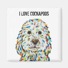 I Love Cockapos Magnet マグネット