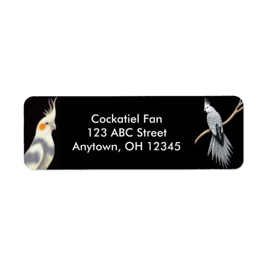 I Love Cockatielsラベル ラベル (正面)