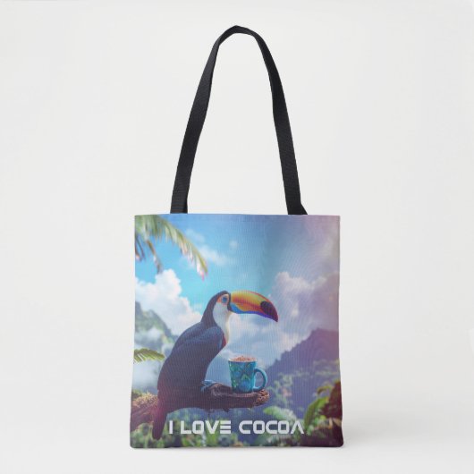 I LOVE COCOA - TOUCAN トートバッグ (正面)
