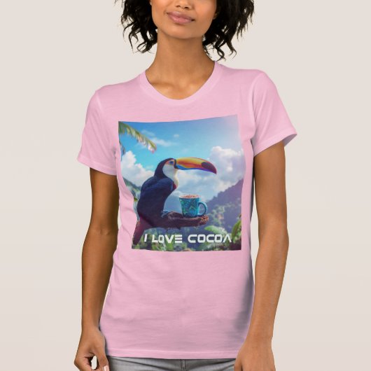 I LOVE COCOA - TOUCAN Tシャツ (正面)