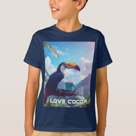I LOVE COCOA - TOUCAN Tシャツ (正面)