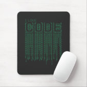 I Love Code マウスパッド (マウス)