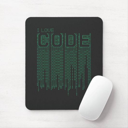 I Love Code マウスパッド (マウス)