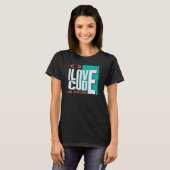 I Love Code Programmerくもの巣開発者 Tシャツ (正面フル)