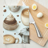 I Love Coffee キッチンタオル (四つ折り)