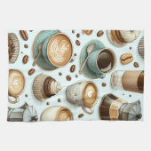 I Love Coffee キッチンタオル (横)