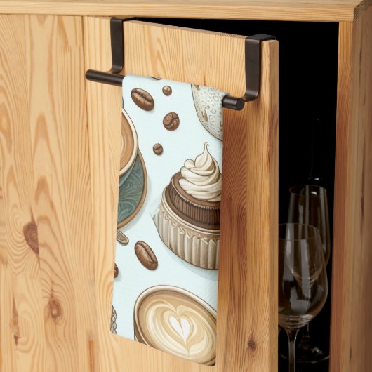 I Love Coffee キッチンタオル (三つ折り)