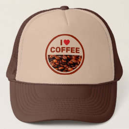 I Love Coffee™ トラッカーズハット キャップ