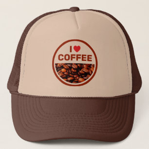 I Love Coffee™ トラッカーズハット キャップ