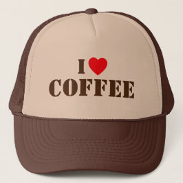 I Love Coffee™ トラッカーズハット キャップ