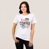 I Love Coffee Cute Kawaii Sticker – Adorable Coffe トライブレンドTシャツ (正面全面)