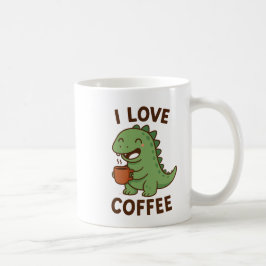 I Love Coffee Design – Cute Coffee Lover  コーヒーマグカップ