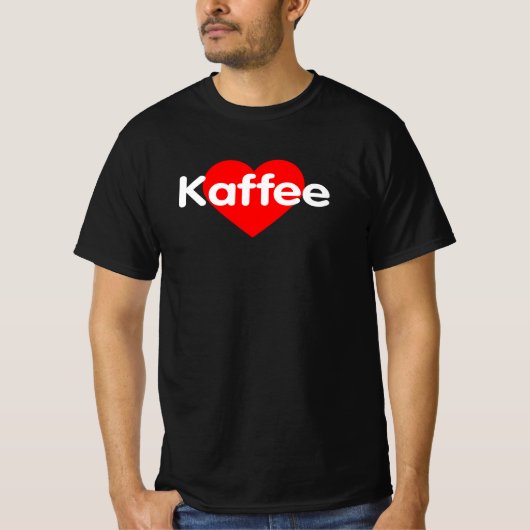 I Love Coffee - Kaffee Tシャツ (正面)
