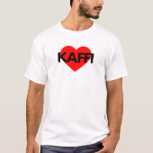 I Love Coffee - Kaffi Tシャツ (正面)