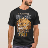 I love coffee since 1981 tシャツ (正面)
