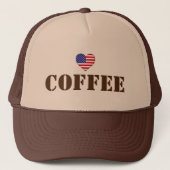 I Love Coffee™ Trucker Hat キャップ (正面)