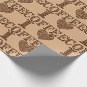 I Love Coffee Wrapping紙 ラッピングペーパー (角)