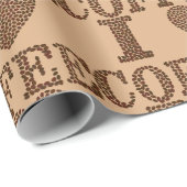 I Love Coffee Wrapping紙 ラッピングペーパー (ロールコーナー)