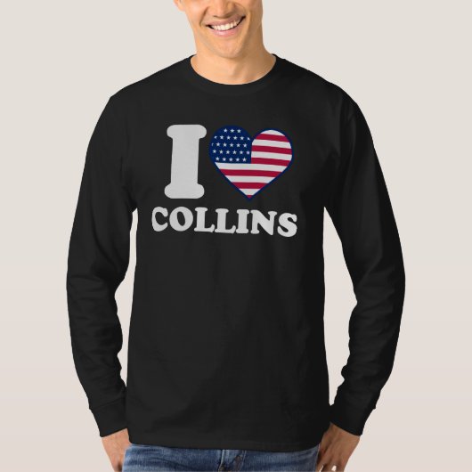 I love Collins I heart Collins Tシャツ (正面)
