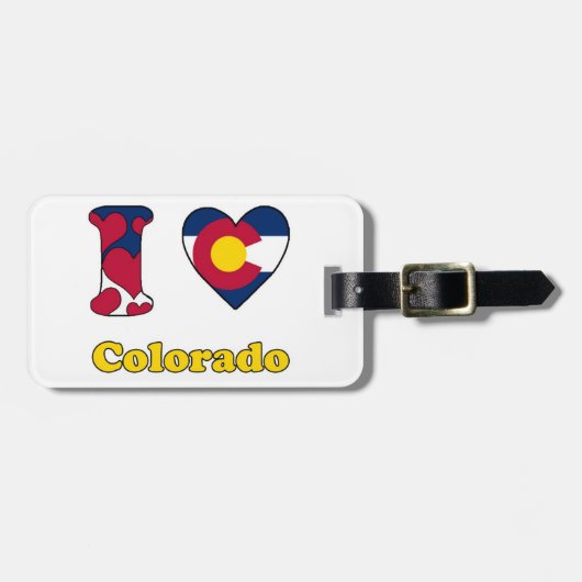 I love Colorado ラゲッジタグ (正面横)