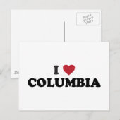 I Love Columbiaミズーリ ポストカード (正面/裏面)