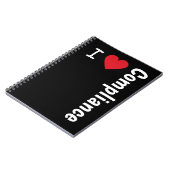 I Love Compliance Gift Iハート・コンプライアンス責任者 ノートブック (左側)