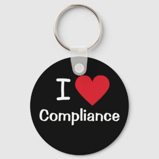 I Love Compliance Iハート・コンプライアンス責任者ギフト キーホルダー