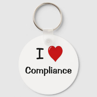 I Love Compliance Iハート・コンプライアンス責任者 キーホルダー