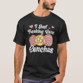 I Love Conchas Pan Dulce Latina Mexican Mujer Conc Tシャツ (正面)