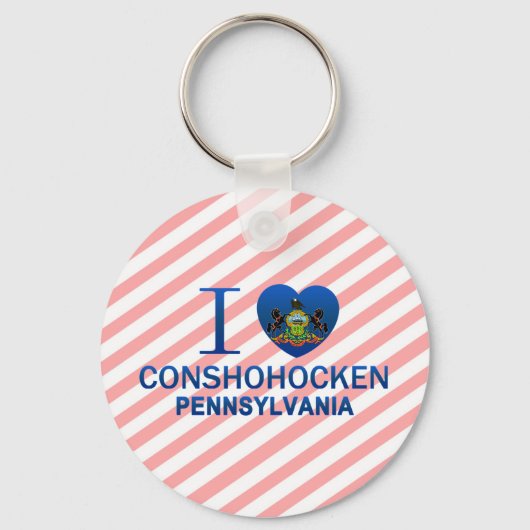 I Love Conshohocken, PA キーホルダー (正面)