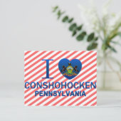 I Love Conshohocken, PA ポストカード (スタンド正面)