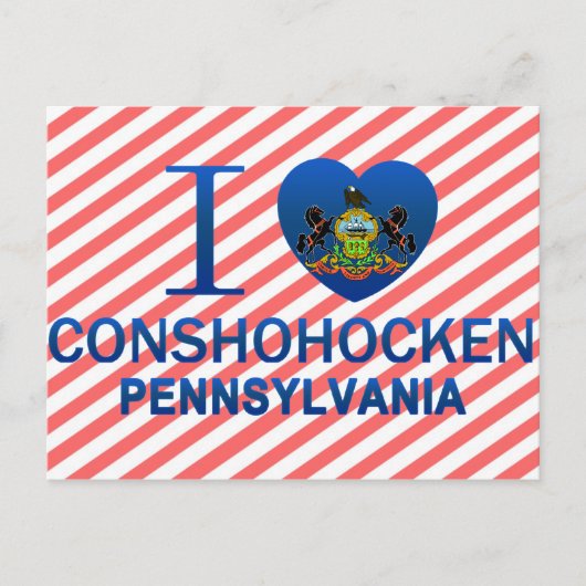 I Love Conshohocken, PA ポストカード (正面)
