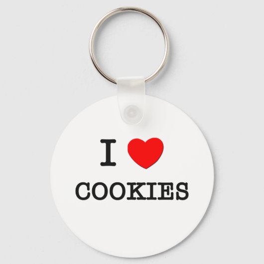 I Love COOKIE (食べ物) キーホルダー (正面)