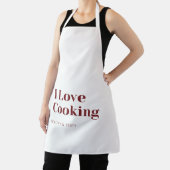 I Love Cooking Apron Healthy & Tasty Kitchen Wear  エプロン (インサイチュ)