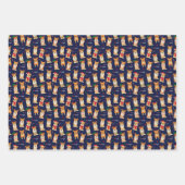 I Love Corgisクリスマスラッピング紙シート ラッピングペーパーシート (正面)