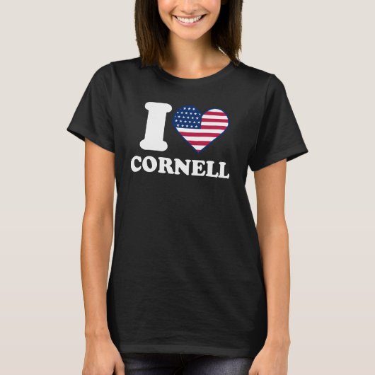 I love Cornell I heart Cornell Tシャツ (正面)