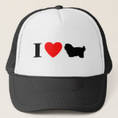 I Love Cotons de Tulear Hat キャップ (正面)