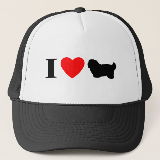 I Love Cotons de Tulear Hat キャップ (正面)