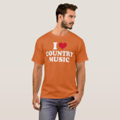 I Love Country Music boy family Tシャツ (正面フル)