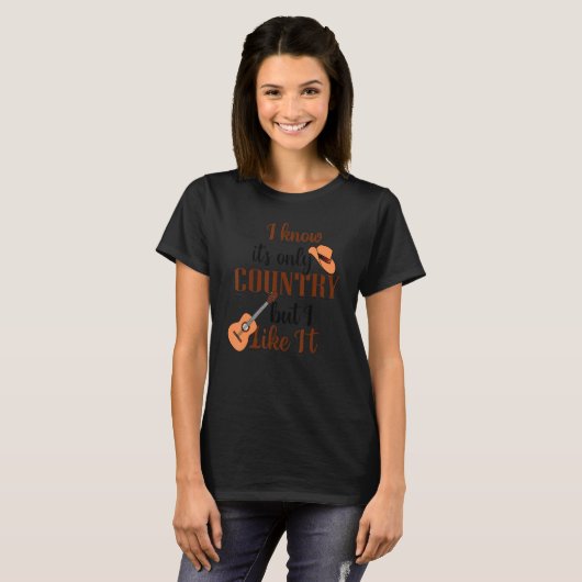 I Love Country Music Tシャツ (正面フル)