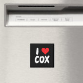 I Love Cox - ハート - 名前 マグネット (インサイチュ (食洗機))