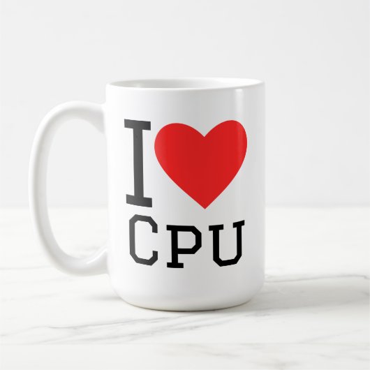 I love cpu コーヒーマグカップ (左)