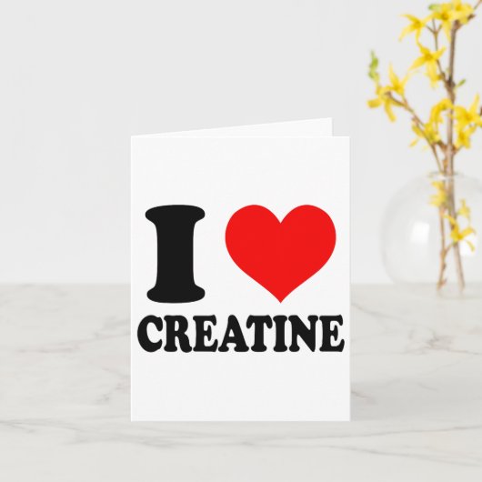 I Love Creatine  カード (黄色い花)