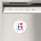 I Love CRESCO Iowa マグネット (インサイチュ (食洗機))