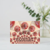 I Love Cricket カスタマイズ Product Post card ポストカード (スタンド正面)