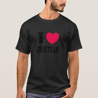I Love Cristian Tシャツ