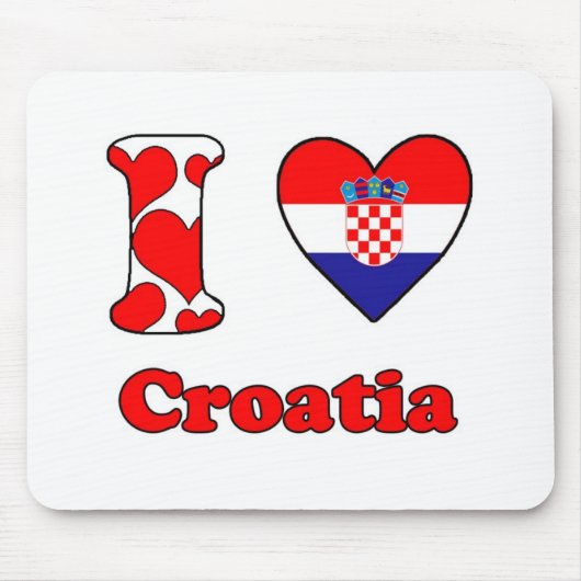 I love Croatia マウスパッド (正面)