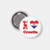 I love Croatia magnet マグネット (正面/裏面)