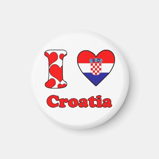 I love Croatia magnet マグネット (正面)
